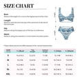 thumbnail image 4 of Kdxio Sea Underwater Jellyfish Print Women's 2 Piece High Waisted Wrap Spaghetti Strap Summer Swimsuit Bikini Set-X-Large, 4 of 7