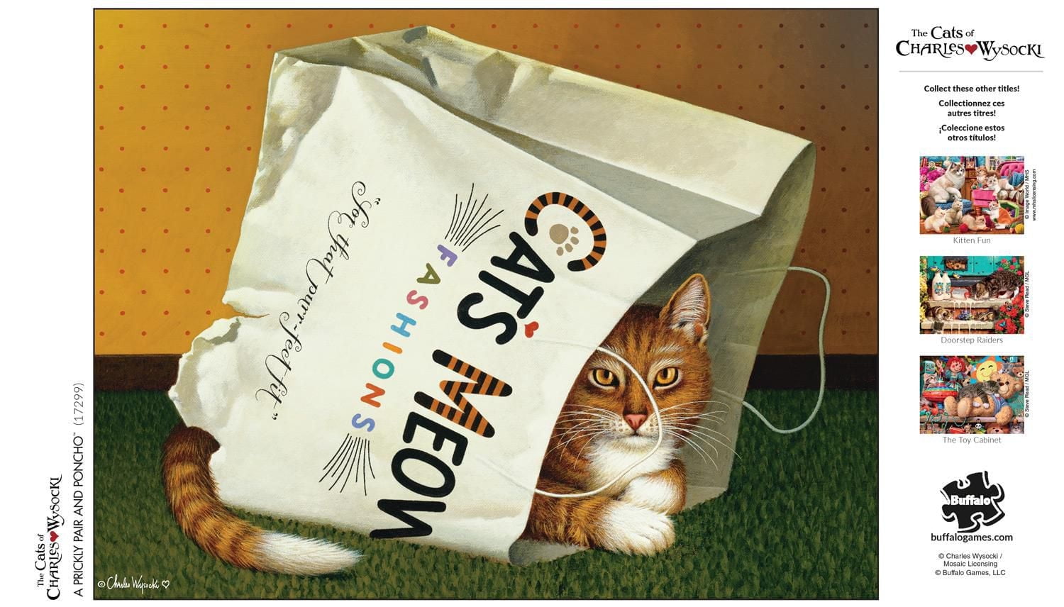 Buffalo Games - Cats - Dudley Wadsworth Catsinbag - 750 Piece Jigsaw Puzzle