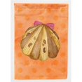 thumbnail image 1 of Carolines Treasures BB8173GF Sea Shell Orange Polkadot Flag, Garden Size, 1 of 3