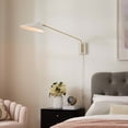 thumbnail image 2 of Sconce Wall Lamp Light Fixture, White, Metal, Modern Contemporary, Mid Century Living Kitchen Cafe Bistro Restaurant Hospitality, 2 of 9