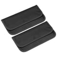 thumbnail image 1 of Unique Bargains Faraday Bag, 2Pcs RFID Signal Blocking Pouch Clamshell 7.87 Inch Anti-Radiation Anti-Tracking Anti-Spying, Black, 1 of 5