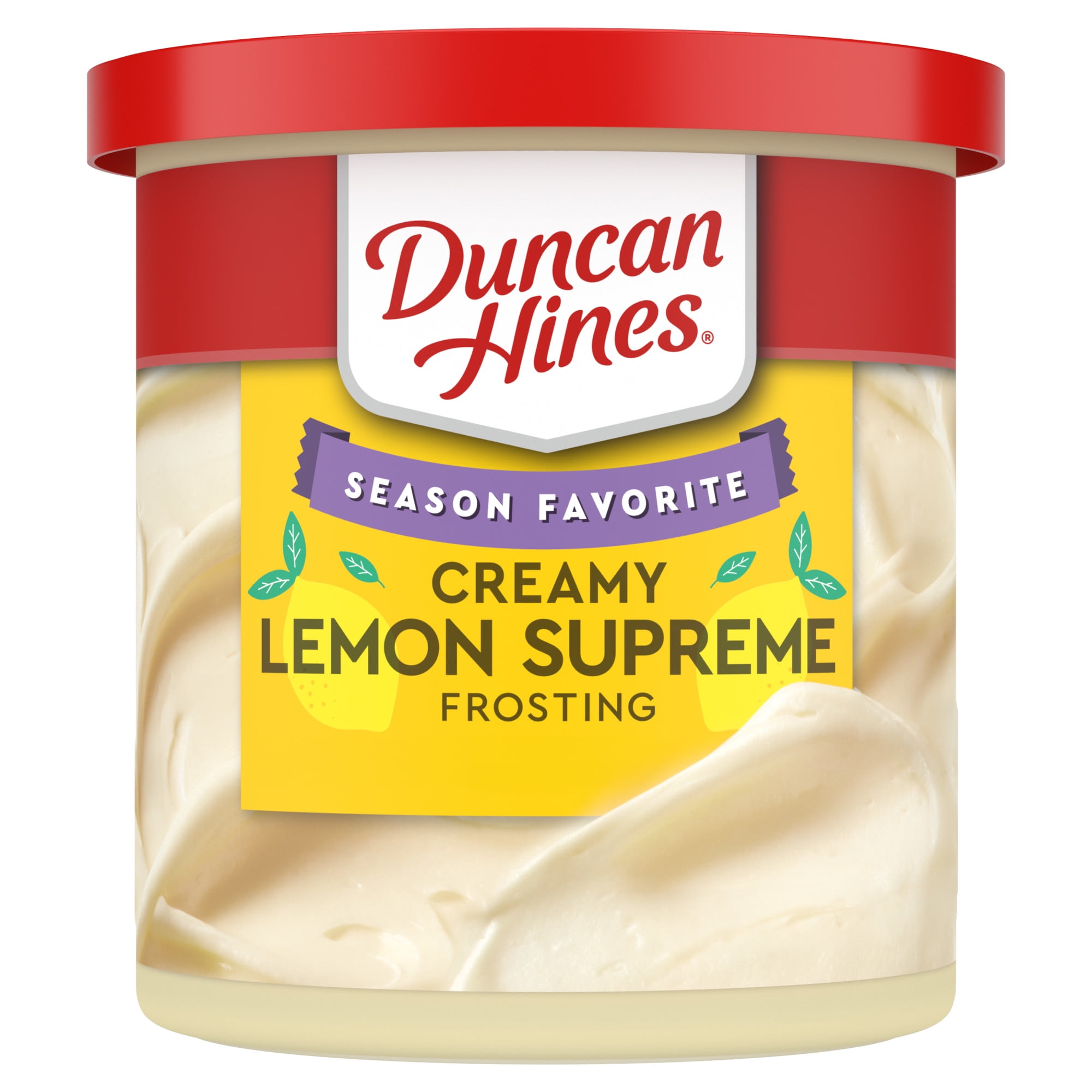 (2 pack) Duncan Hines Creamy Lemon Supreme Flavored Frosting, 16 oz.
