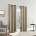 thumbnail image 6 of Sun Zero Isidora Velvet Magnetic Closure 100% Blackout Grommet Curtain Panel, 40"W x 84"L, Taupe, 6 of 10