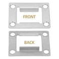 thumbnail image 3 of WHAMVOX 6Pcs Metal Latch Plate Reinforcement Stainless Steel for Door Installation, 3 of 6