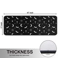 thumbnail image 5 of Kitchen Rugs Sets Of 2,Black White Halloween Bat Moon Spider Pattern Anti Fatigue Kitchen Mat Rugs Non Slip Washable,Decorative Kitchen Floor Mats for Kitchen,Sink,Laundry,17"x47"+17"x47", 5 of 5