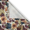 thumbnail image 6 of Ambesonne Floral Valance & Curtain, Wild Flowers Hexagon Forms, 55"x45", Plum Orange and Dark Blue, 6 of 7