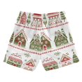 thumbnail image 7 of FORMRS Boys Swim Trunks Quick Dry Mesh Liner Boardshorts Sizes XS-XL, Red Christmas House, 7 of 7