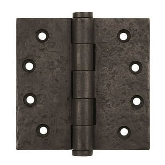 Deltana Solid Brass Square Corner Hinge - 4 X 6 Inch, Heavy Duty Door Hinge