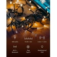 thumbnail image 3 of Twinkly Smart LED Christmas Lights, 400 Multicolor, 19.7ft Green Wire, App-Controlled, USB-Powered, Indoor/Outdoor, 3 of 9
