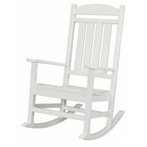 Hanover Pineapple Cay All-Weather Outdoor Patio Porch Rocker, Eco-Friendly, Recycled Material, Made in USA - HVR100WHT