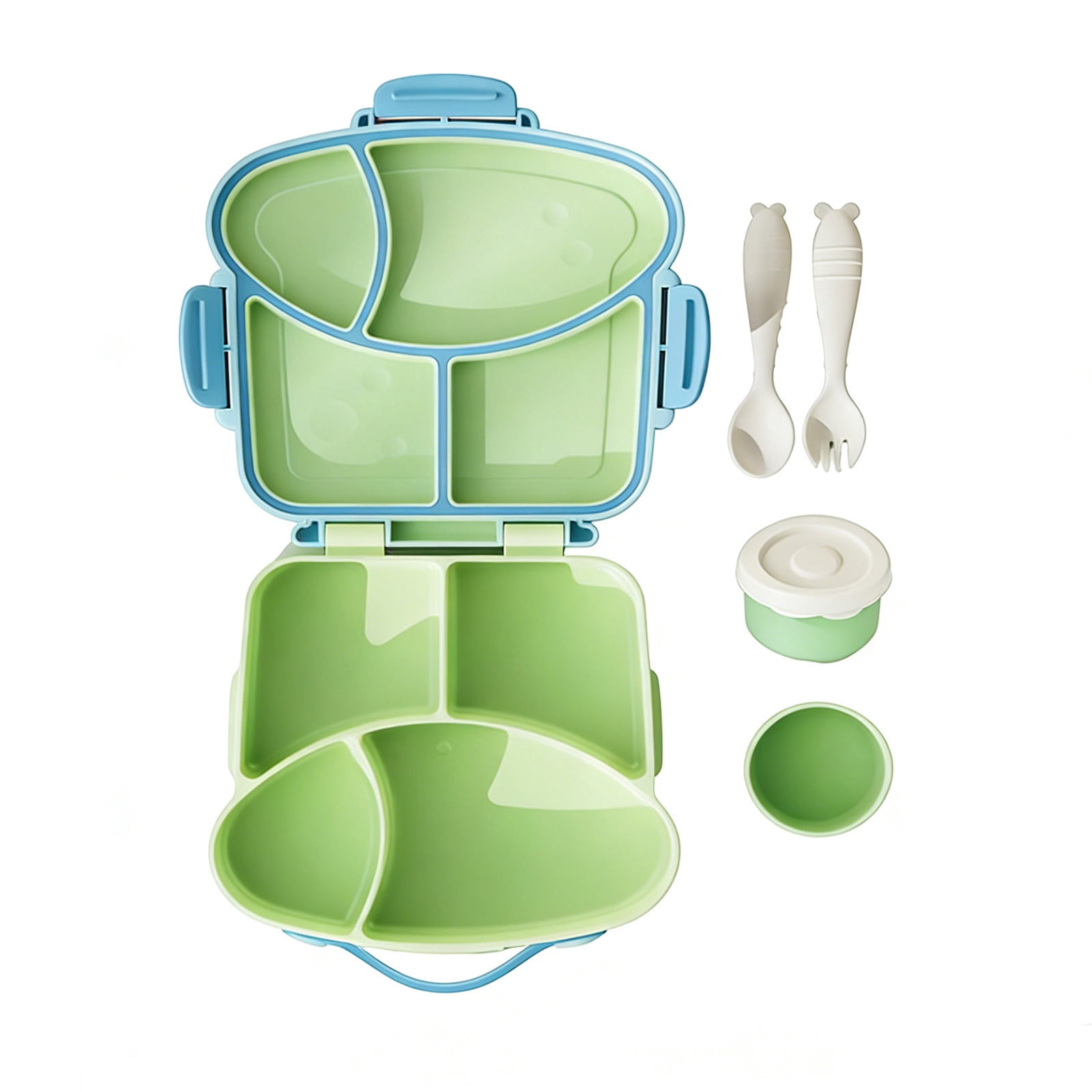 THE Lunch Box Bento Box with Compartments, Leakproof Sandwich & Food Container, Microwave & Dishwasher Safe