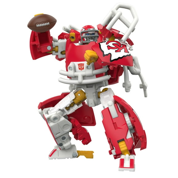 Transformers Toys NFL Kansas City Chiefs KC-59, 5.5" Action Figure, 8 