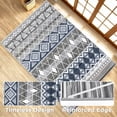 thumbnail image 3 of Washable Area Rug for Living Room, 4'x6' Bohemian Aztec Non-Slip indoor Rug, Soft Low Pile & Stain Resistant Polyester Geometric Carpet for Bedroom, Dining Room, Kitchen, Entryway, Nursery, 3 of 8