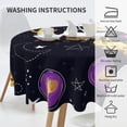 thumbnail image 6 of ZICANCN Round Table Cloths 60 Inch, Cartoon Galaxy Space Astronaut Table Cover Waterproof Washable Outdoor Picnic Tablecloth, 6 of 8