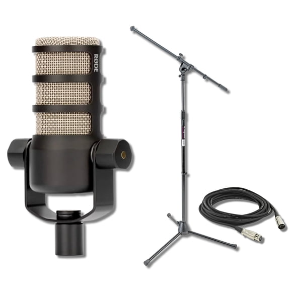 Micrófono Rode PodMic Cardioid Dynamic con soporte y cable XLR
