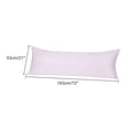 thumbnail image 6 of Unique Bargains Silky Satin Zippered Body Pillow Cover, 21" x 72", Lavender Gray, 6 of 7