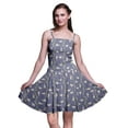 thumbnail image 1 of Bimba Robe Cocktail au-Dessus du Genou Smockée pour Femmes Robe d'Été Fluide-Moyenne, 1 of 5