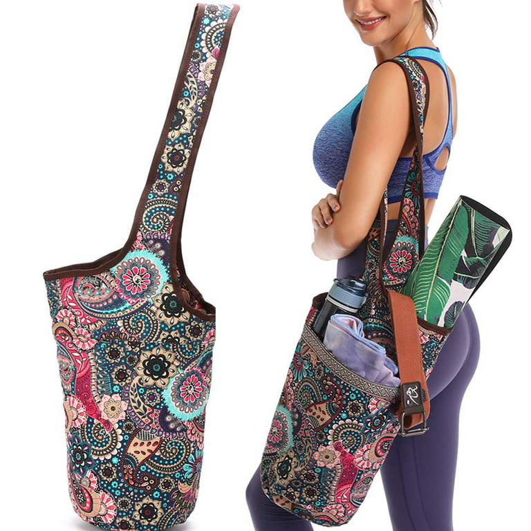 Tancuzo Yoga Mat Bag with Large Size Pocket and Zipper Pocket,Fit