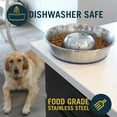 thumbnail image 4 of OurPets DuraPet Slow Feed Premium Stainless Steel Dog Bowl, Medium (4.5 Cups), Silver, 4 of 8
