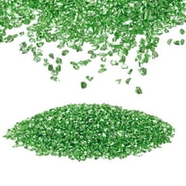 Uxcell Broken Crushed Glass Irregular Sequins 0.08''-0.16'' Dark Green Metallic Chunky Glitters For DIY Crafts Arts Nail