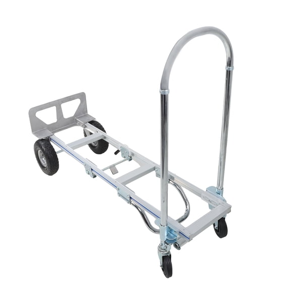 Hand Truck 1000Lb Aluminum 2 In 1 Folding Trolley Convertible Folding Dolly Cart