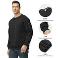 thumbnail image 6 of Pepypepy Men’s Pullover Sweatshirt – 100% Cotton Double-Knit Crewneck, Solid Long Sleeve Top，Sizes: S-XXL, 6 of 6