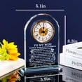 thumbnail image 3 of Reloj de cristal YWHL para mi esposa, regalo romántico para aniversario, 3 of 6