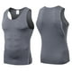 thumbnail image 4 of Camiseta de tirantes de cuello redondo para hombre, color liso, moderna, para ocio, fitness, deportiva, ajustada., 4 of 4
