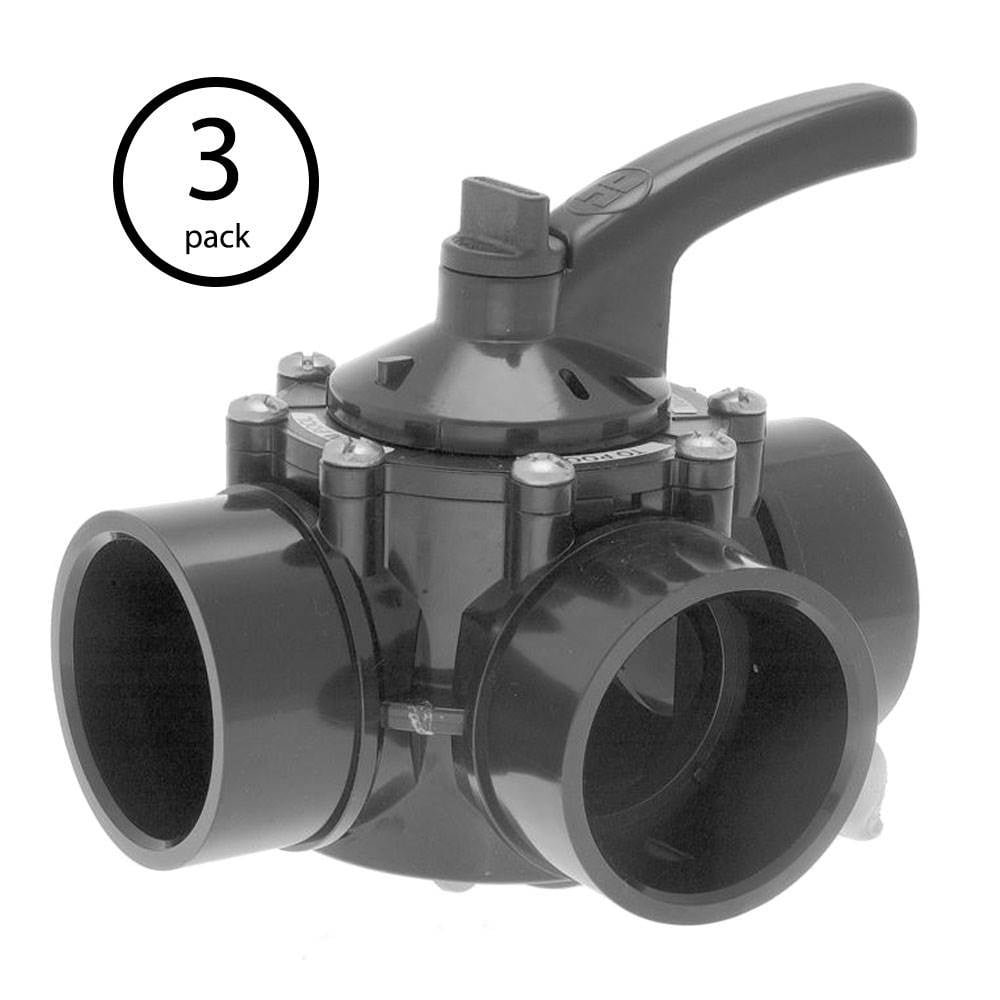 Hayward PSV Swimming Pool 3Way 11/22 Inch PVC Water Diverter Valve