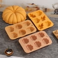 thumbnail image 3 of Hariumiu Thanksgiving Silicone Cake Mold for Pumpkin Fall Leaf Shapes Reusable Flexible Chocolate Mold Heat Resistant Baking Tool for Fall Harvest Theme Party Candy Making, 3 of 8