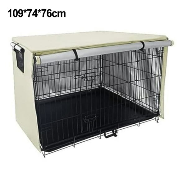 Fankenuo Waterproof Dog Crate Cover: for Durable, Breathable, and Stress-Reducing Design 109*74*76cm