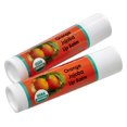 thumbnail image 1 of Bálsamo labial de naranja orgánico USDA, paquete de 2: más del 70 % de aceite de jojoba orgánico puro, cera de abejas orgánica, aroma cítrico, alivia y suaviza los labios secos, agrietados y sensibles, 1 of 5
