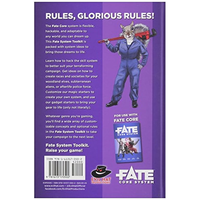 Fate System Toolkit - RPG Expansion Book For Fate Core With Custom Rules & Campaign Ideas