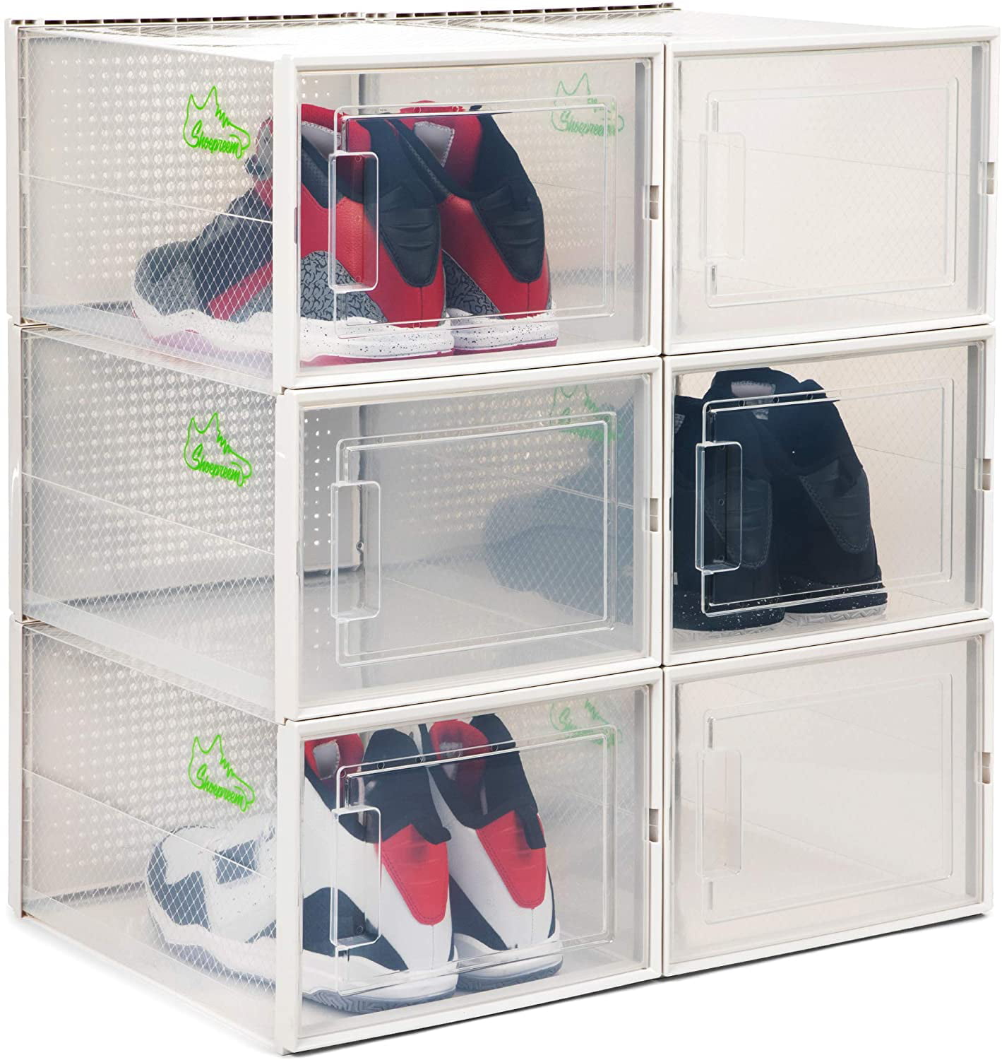 Shoe Boxes Clear Plastic Stackable, Clear Storage Container For Shoes