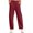 Wine, variant on FAHUOMU Women's Fleece Lined Barrel Leg Joggers High Waist Stretchy Wide Leg Casual Athletic Winter Bottoms Solid Color Soft Warm Comfortable Trousers