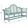 thumbnail image 5 of Safavieh Khara Indoor/Outdoor Contemporary Garden Bench, 5 of 6