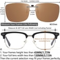thumbnail image 4 of Gafas de sol polarizadas CAXMAN con clip marrón UV60 para hombre, 4 of 6