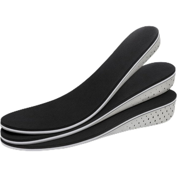 Men Women Height Increase Insole Heel Lift Shoe Inserts with Memory Foam Cushion – Adjustable Cut to fit Invisible Height Insoles for Boots, Work Shoes - Height Booster Insoles (1 Pair - 4.3 cm Lift)