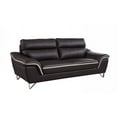 thumbnail image 2 of 36" Charming Brown Leather Sofa, 2 of 2