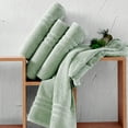 thumbnail image 7 of Jumbo Large Bath Sheets Towels 2 Pack Soft and Absorbent, 100% Cotton Towels (Light Green, Bath Sheet), 7 of 7