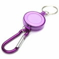 thumbnail image 2 of Retractable Carabiner Reel Key Holder with Secure Clip for Ski Pass ID Badge and Climbing Gear Accessories, 2 of 2