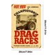 thumbnail image 4 of Placa Metal Vintage Campeonato Hot Rod Pintura Hierro Rectangular 20x30cm, 4 of 9