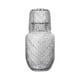 thumbnail image 4 of Juego de jarra de agua y vaso para mesita de noche, jarra de jugo, patrón tallado transparente para regalo de inauguración de la casa, elegante y, 4 of 8