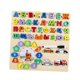 thumbnail image 1 of Rompecabezas Alfabeto Juego de Letras Madera Puzzle Didáctico Formas Animales Reconocimiento Números Adecuado para Actividades Educativas Niños, 1 of 9