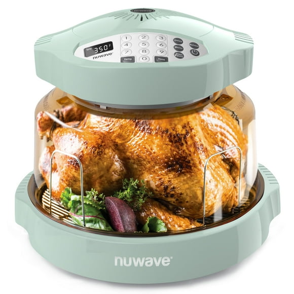 Horno infrarrojo Nuwave Pro Plus 2, encimera, convección, cocción fresca o congelada, sin descongelar ni precalentar, cocción saludable, calor envolvente 360, temperaturas ajustables, 100 preajustes,