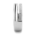 thumbnail image 4 of Luxe Jewelry Designs Men's Stainless Steel Ring with Round Shaped AAA Grade CZ - Size 8 (Pack of 2), 4 of 4