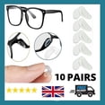 thumbnail image 3 of Juego de 10 pares de almohadillas nasales de silicona antideslizantes para gafas de sol, 3 of 5