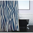 thumbnail image 3 of Simply Daisy 71" x 74" Wood Stripe Geometric Print Shower Curtain, 3 of 3