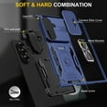 thumbnail image 4 of ELEHOLD Heavy Duty Rugged Case for Samsung Galaxy Z Fold 7 Protection with Sliding Camera Lens Cover Magnetic Metal Ring Holder Kickstand Anti-Scratch Shockproof Case for Galaxy Z Fold 7, Navyblue, 4 of 6