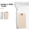 thumbnail image 2 of 50pcs Shipping Tags Packaging Wired Tags Manila Wire Tags Blank Tags with Iron Wires, 2 of 6